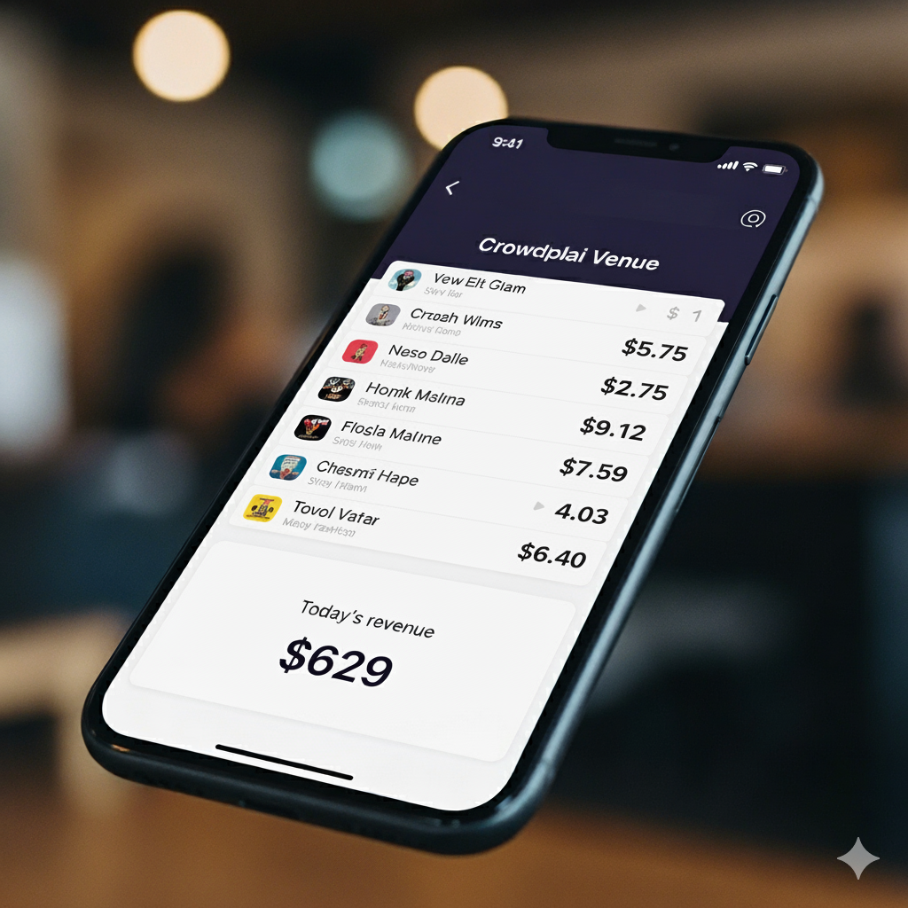 Venue Dashboard on a tablet